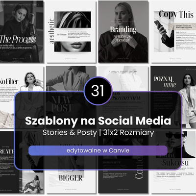 31 Szablonów na social media #101 | Posty & Stories